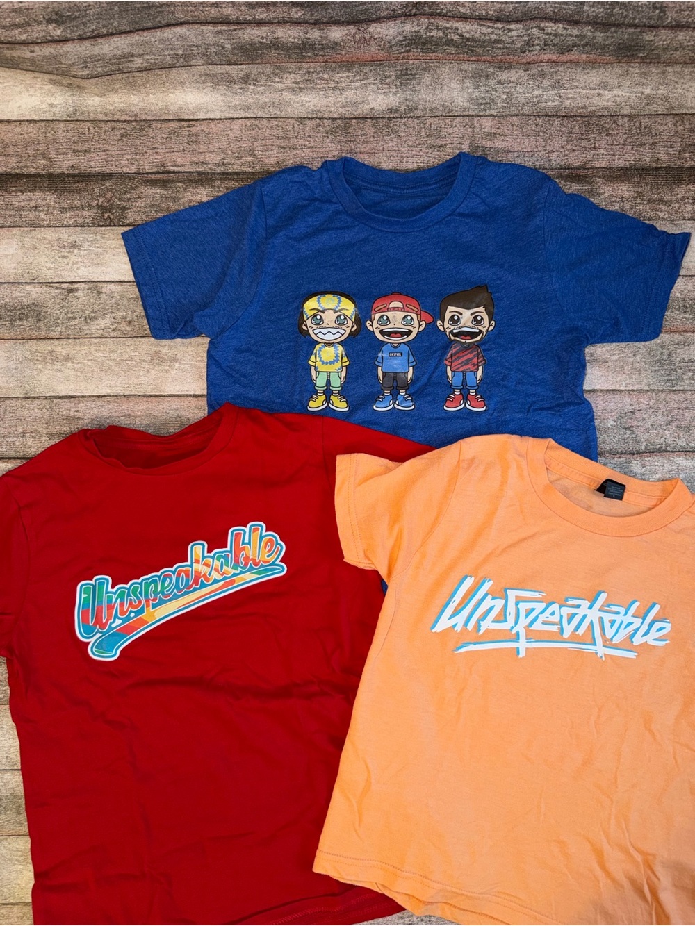 Kids Unspeakable Shirts (3)